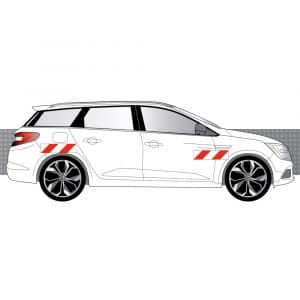 Alternative view of Kit Rouge-Blanc CL. B Standard - RENAULT Mégane 4 Estate (2016-2024)
